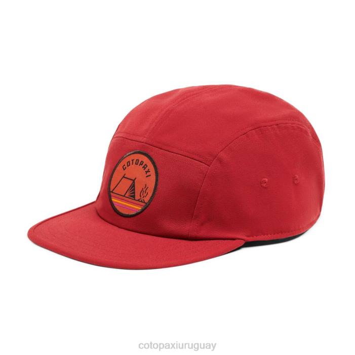 gorra de 5 paneles camp life unisexo Cotopaxi grosella 408R161 accesorios