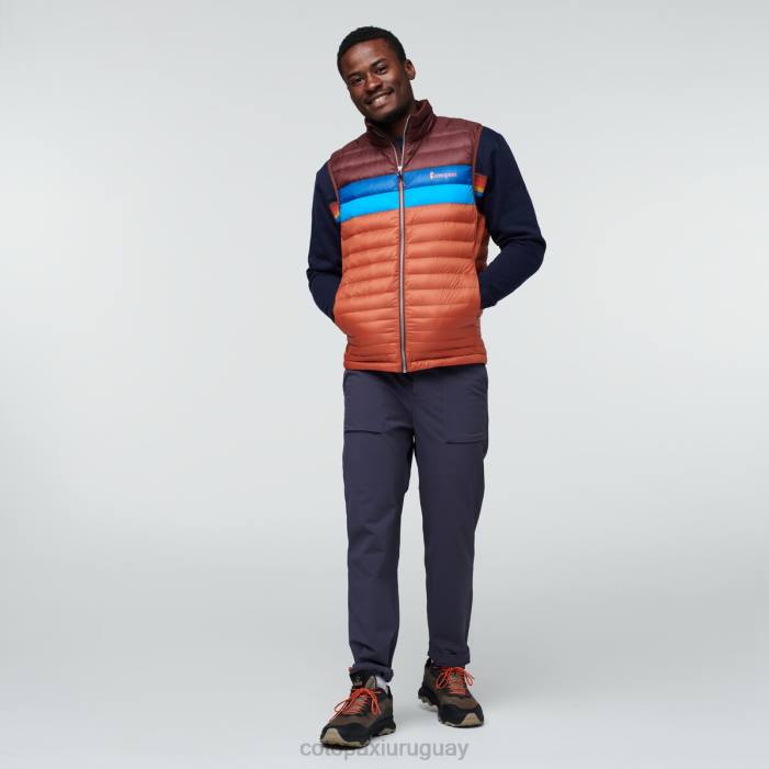 chaleco de plumas fuego hombres Cotopaxi castaña/especia 408R127 ropa