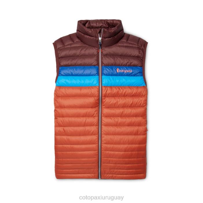 chaleco de plumas fuego hombres Cotopaxi castaña/especia 408R127 ropa