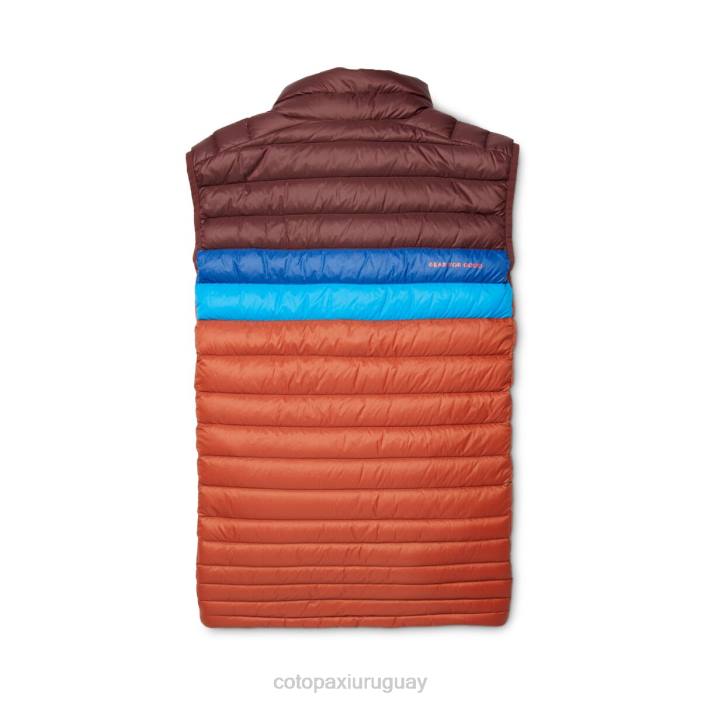 chaleco de plumas fuego hombres Cotopaxi castaña/especia 408R127 ropa