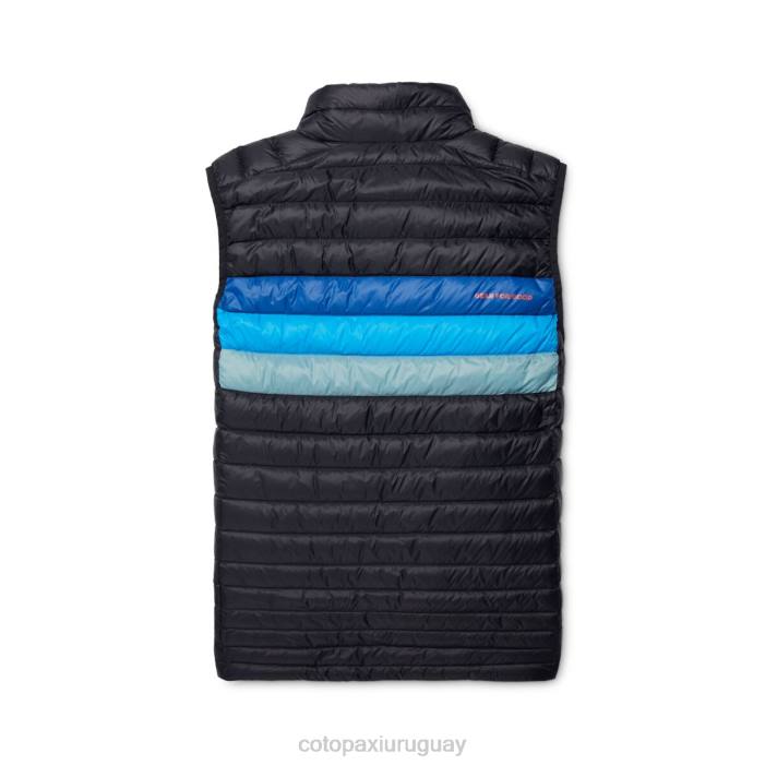 chaleco de plumas fuego hombres Cotopaxi negro/rayas pacíficas 408R125 ropa