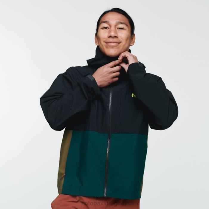 chaqueta de lluvia cielo hombres Cotopaxi negro 408R107 ropa