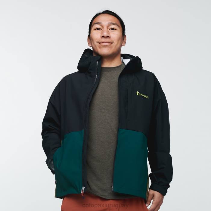 chaqueta de lluvia cielo hombres Cotopaxi negro 408R107 ropa