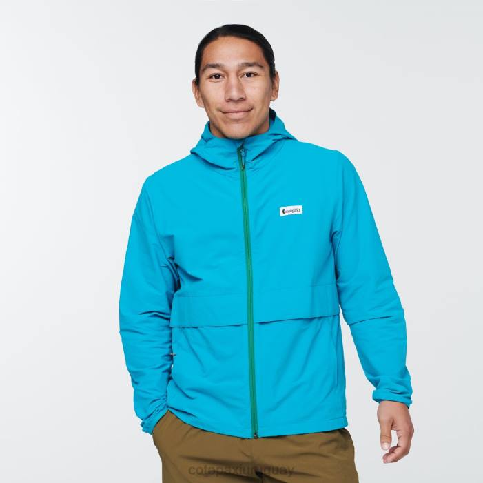 chaqueta de viaje viento hombres Cotopaxi azul mineral 408R101 ropa