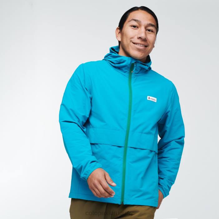 chaqueta de viaje viento hombres Cotopaxi azul mineral 408R101 ropa