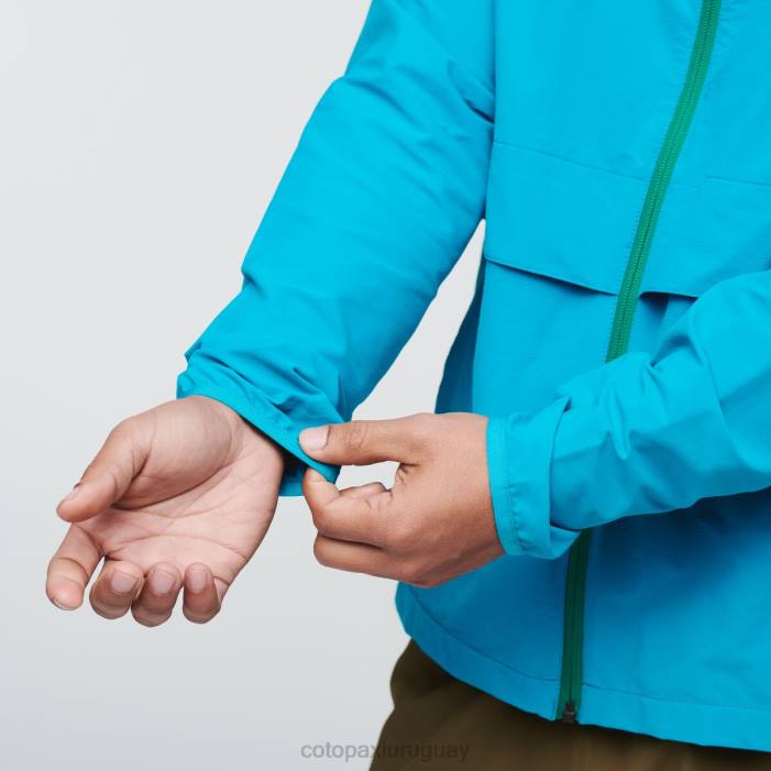 chaqueta de viaje viento hombres Cotopaxi azul mineral 408R101 ropa