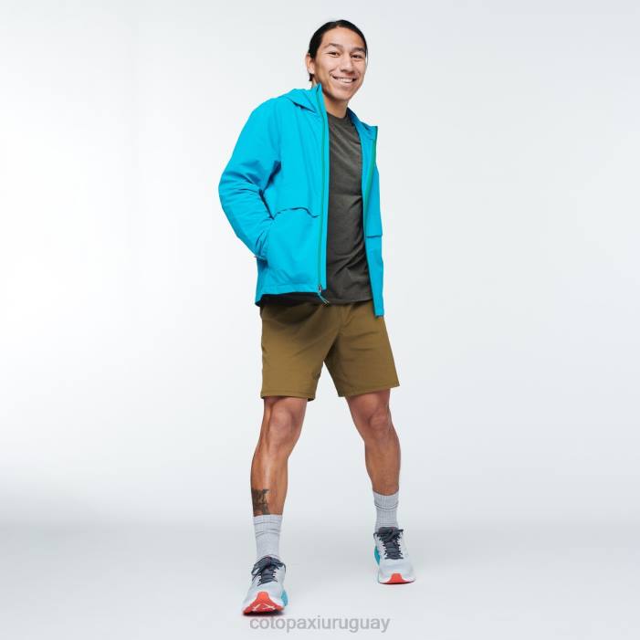 chaqueta de viaje viento hombres Cotopaxi azul mineral 408R101 ropa