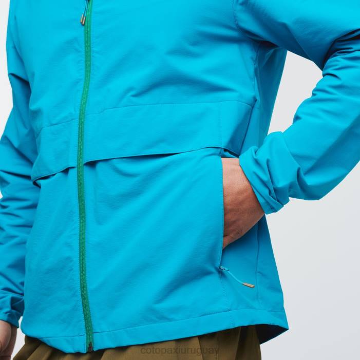chaqueta de viaje viento hombres Cotopaxi azul mineral 408R101 ropa