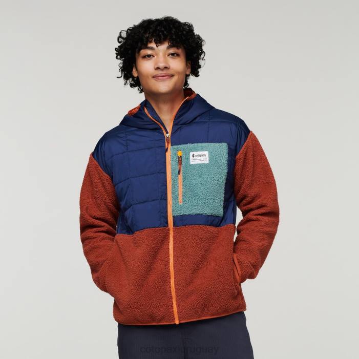 chaqueta híbrida tricotada hombres Cotopaxi marítimo/especias 408R124 ropa