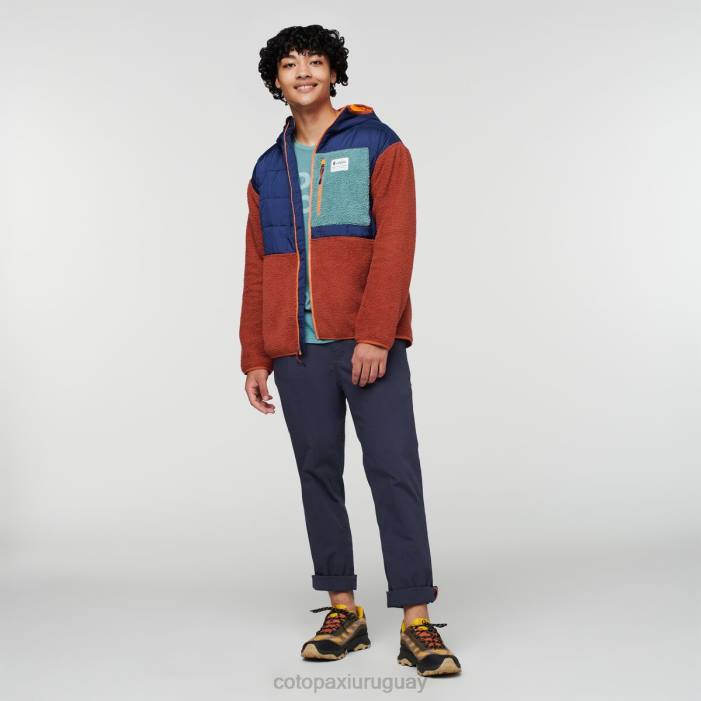 chaqueta híbrida tricotada hombres Cotopaxi marítimo/especias 408R124 ropa