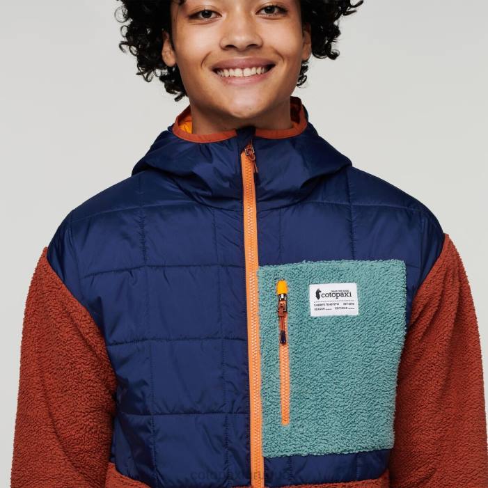 chaqueta híbrida tricotada hombres Cotopaxi marítimo/especias 408R124 ropa