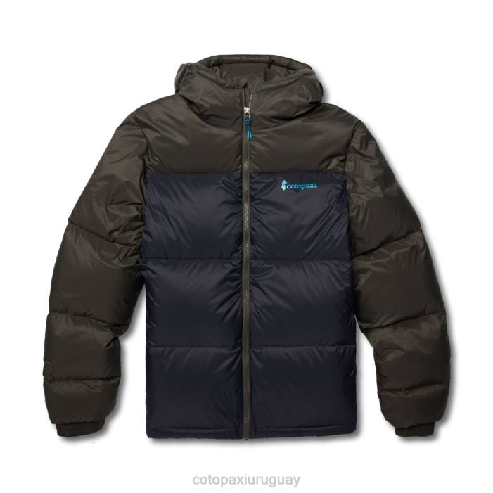chaqueta solazo de plumas con capucha hombres Cotopaxi hierro/negro 408R93 ropa