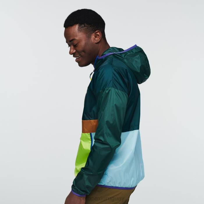 cortavientos teca con media cremallera hombres Cotopaxi punto reyes 408R112 ropa