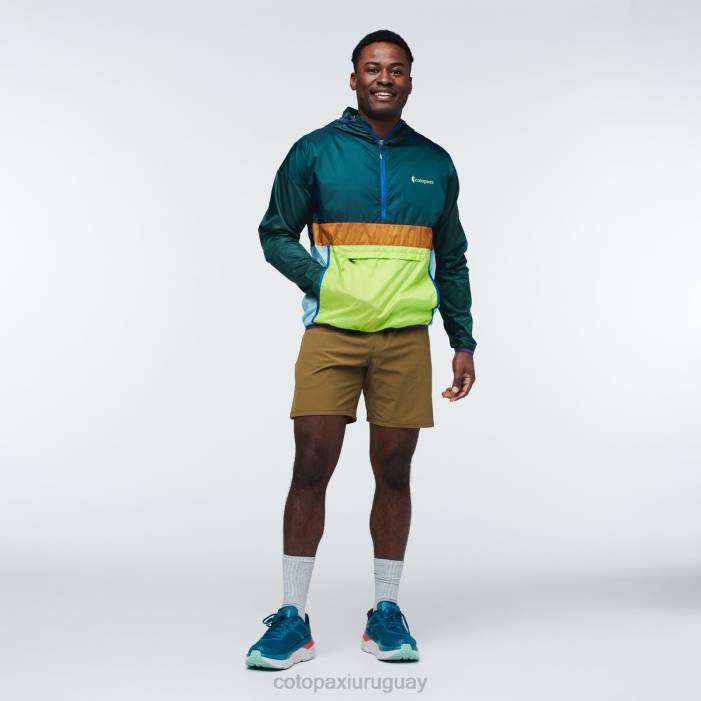 cortavientos teca con media cremallera hombres Cotopaxi punto reyes 408R112 ropa