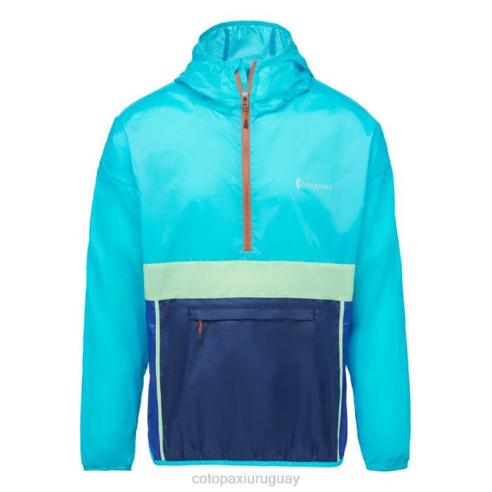 cortavientos teca con media cremallera hombres Cotopaxi sal marina 408R111 ropa