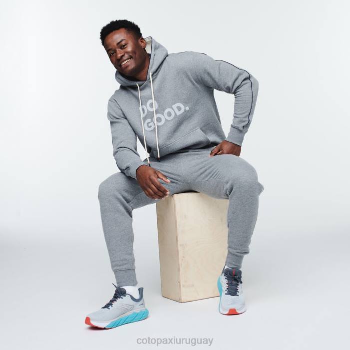 hacer una buena sudadera con capucha hombres Cotopaxi cuero gris 408R143 ropa
