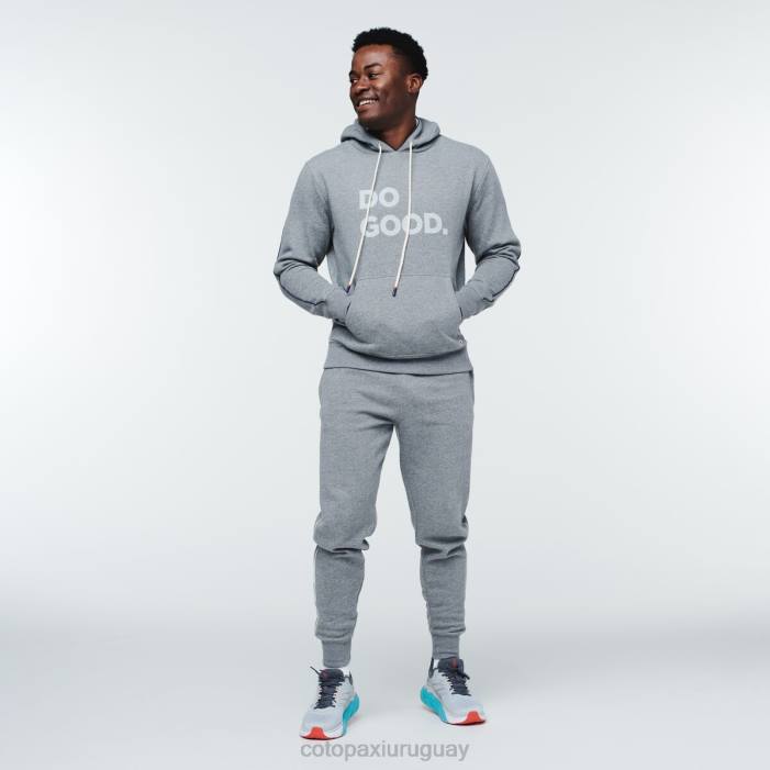 hacer una buena sudadera con capucha hombres Cotopaxi cuero gris 408R143 ropa
