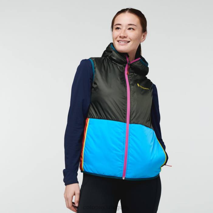chaleco con capucha teca calido mujer Cotopaxi corre corre 408R47 ropa