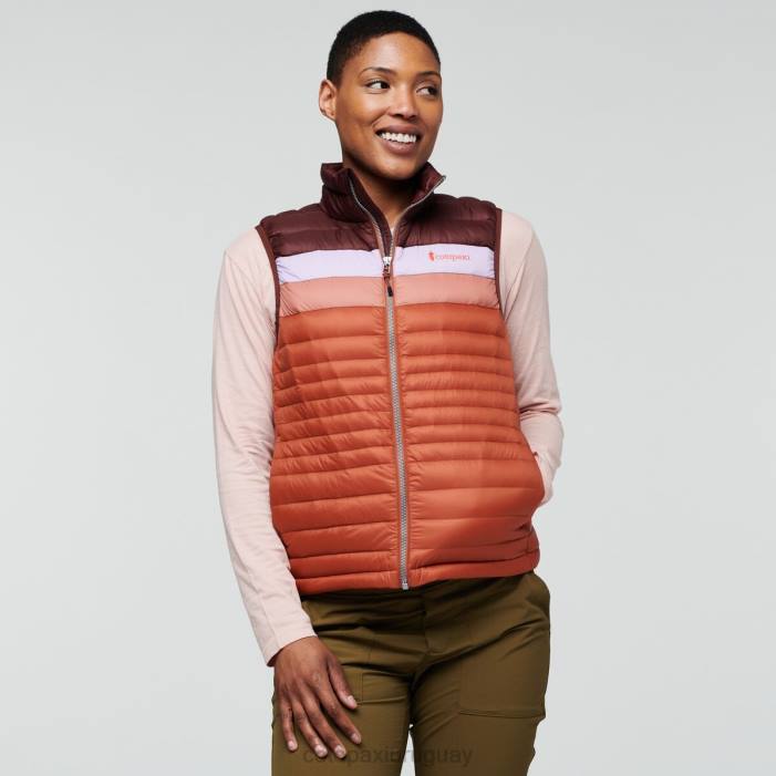 chaleco de plumas fuego mujer Cotopaxi castaña/especia 408R46 ropa