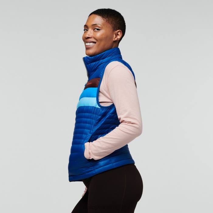 chaleco de plumas fuego mujer Cotopaxi rayas del pacífico 408R44 ropa