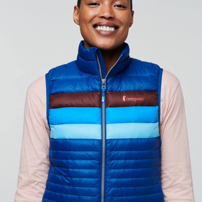 chaleco de plumas fuego mujer Cotopaxi rayas del pacífico 408R44 ropa