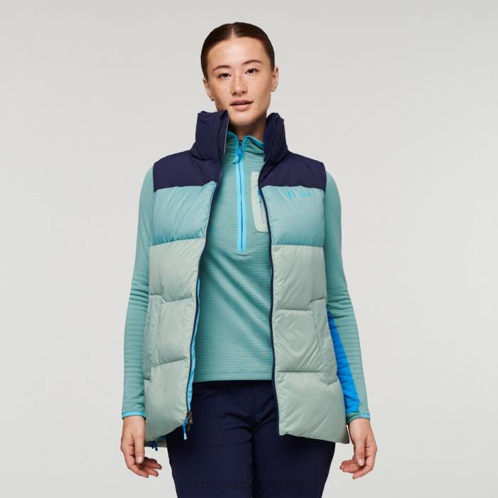 chaleco de plumas solazo mujer Cotopaxi marítimo/hoja de plata 408R52 ropa