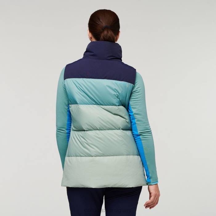 chaleco de plumas solazo mujer Cotopaxi marítimo/hoja de plata 408R52 ropa