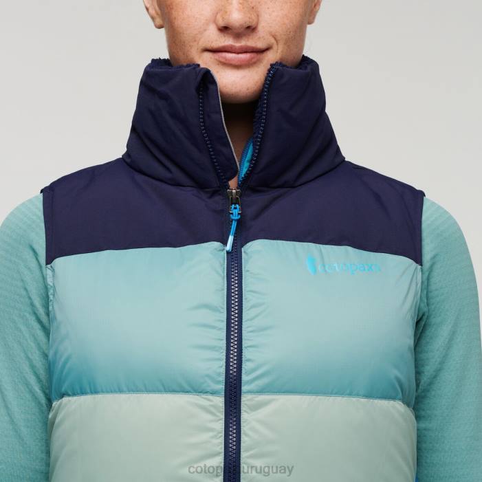 chaleco de plumas solazo mujer Cotopaxi marítimo/hoja de plata 408R52 ropa