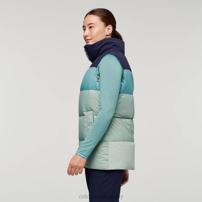 chaleco de plumas solazo mujer Cotopaxi marítimo/hoja de plata 408R52 ropa