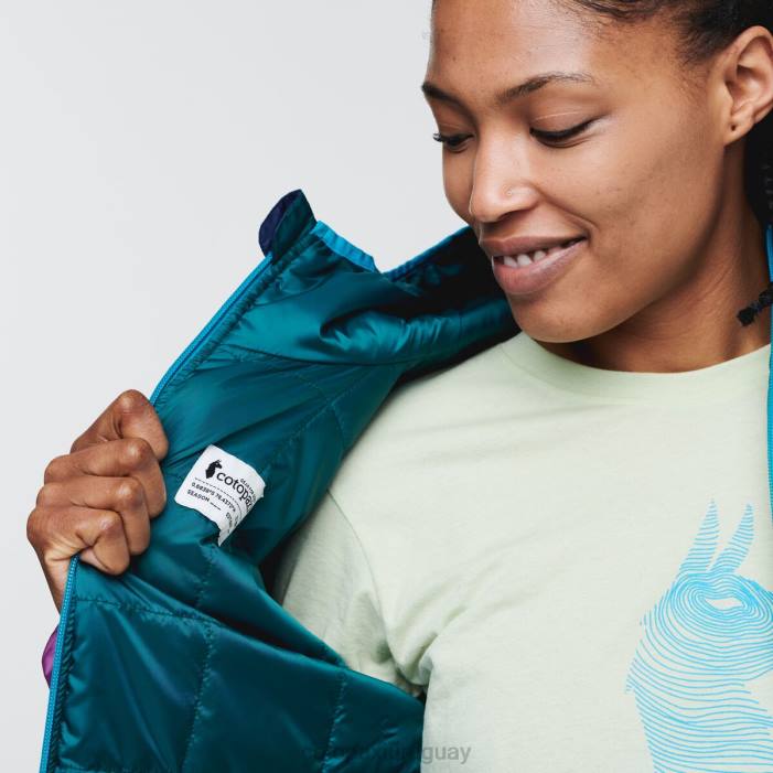 chaqueta con capucha teca calido mujer Cotopaxi cinta de video 408R19 ropa