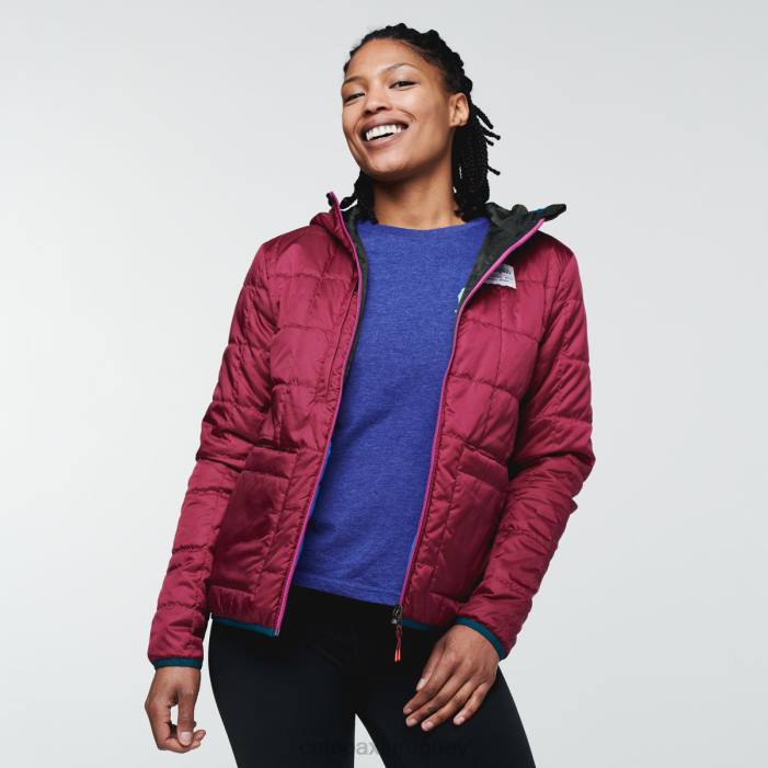 chaqueta con capucha teca calido mujer Cotopaxi corre corre 408R20 ropa