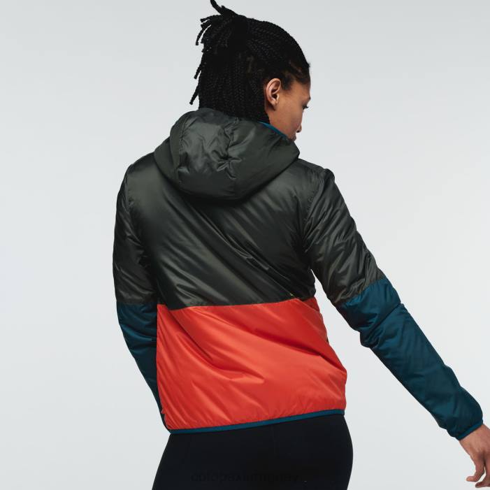 chaqueta con capucha teca calido mujer Cotopaxi corre corre 408R20 ropa