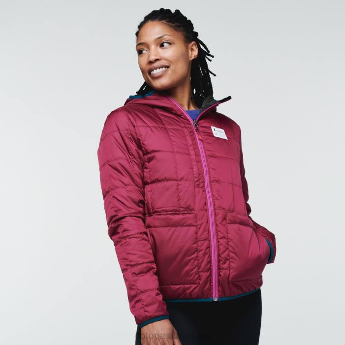 chaqueta con capucha teca calido mujer Cotopaxi corre corre 408R20 ropa