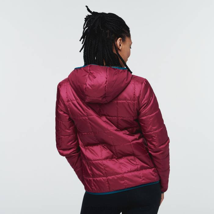 chaqueta con capucha teca calido mujer Cotopaxi corre corre 408R20 ropa