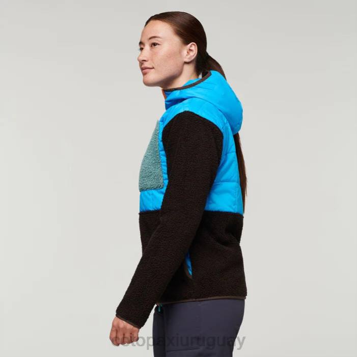 chaqueta híbrida tricotada mujer Cotopaxi agua salada/caverna 408R30 ropa