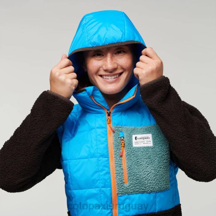 chaqueta híbrida tricotada mujer Cotopaxi agua salada/caverna 408R30 ropa