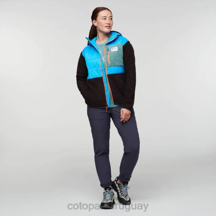 chaqueta híbrida tricotada mujer Cotopaxi agua salada/caverna 408R30 ropa