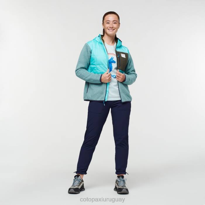 chaqueta híbrida tricotada mujer Cotopaxi cielo/bluegrass 408R29 ropa
