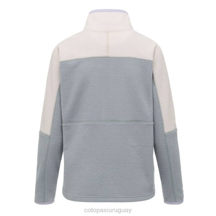 chaqueta polar abrazo con media cremallera mujer Cotopaxi crema/pincel 408R39 ropa