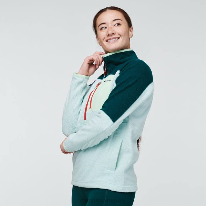 chaqueta polar abrazo con media cremallera mujer Cotopaxi océano profundo/hielo 408R34 ropa