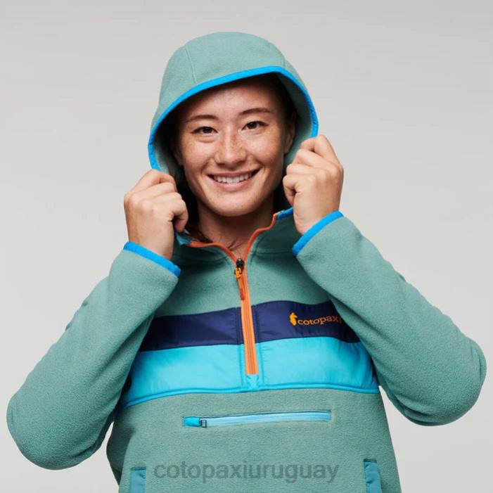chaqueta polar teca con capucha y media cremallera mujer Cotopaxi Kentucky 408R42 ropa