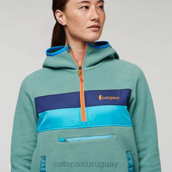 chaqueta polar teca con capucha y media cremallera mujer Cotopaxi Kentucky 408R42 ropa
