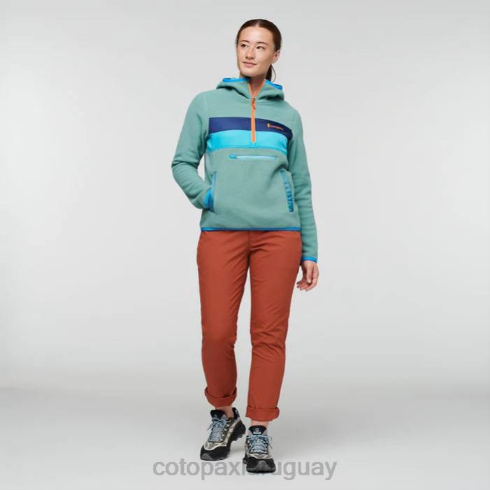 chaqueta polar teca con capucha y media cremallera mujer Cotopaxi Kentucky 408R42 ropa