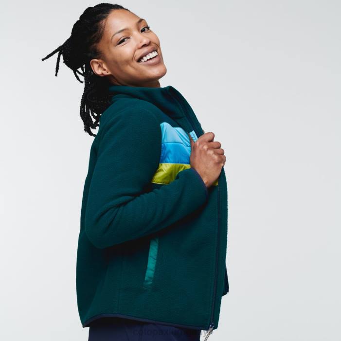 chaqueta polar teca con cierre completo mujer Cotopaxi bosque de algas 408R36 ropa