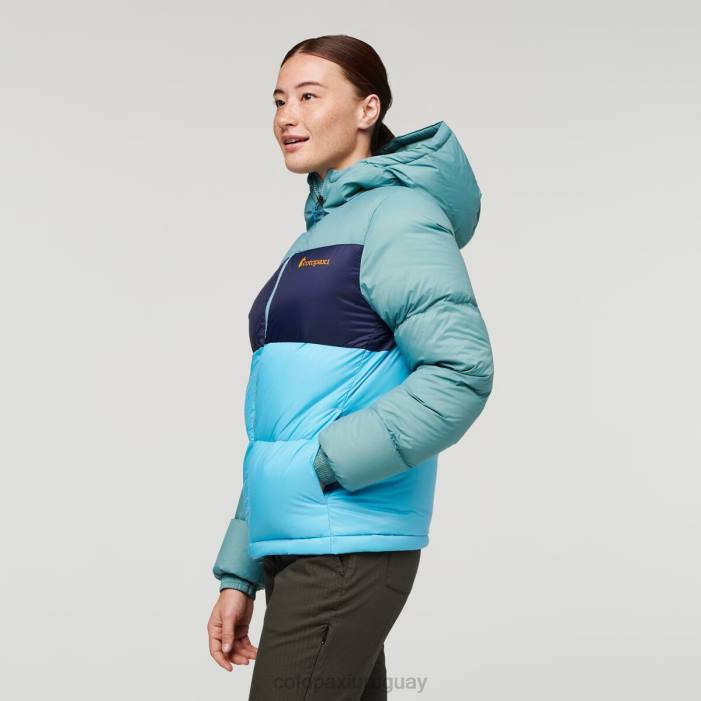 chaqueta solazo de plumas con capucha mujer Cotopaxi pasto azul/cielo azul 408R1 ropa