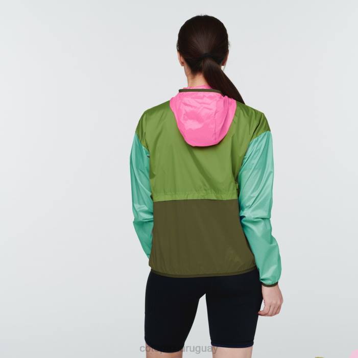 cortavientos teca con media cremallera mujer Cotopaxi tarjeta postal 408R12 ropa