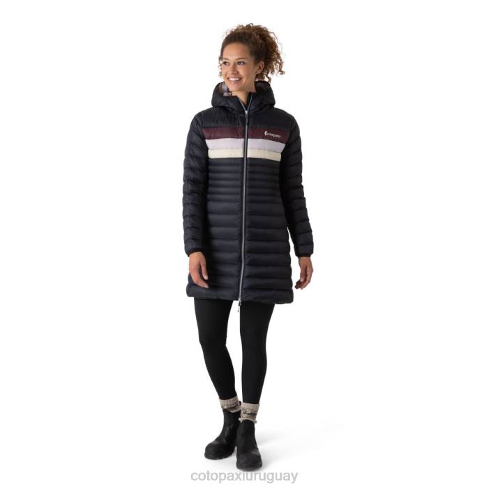 parka fuego abajo mujer Cotopaxi rayas negras 408R27 ropa