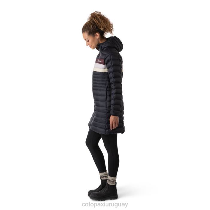 parka fuego abajo mujer Cotopaxi rayas negras 408R27 ropa