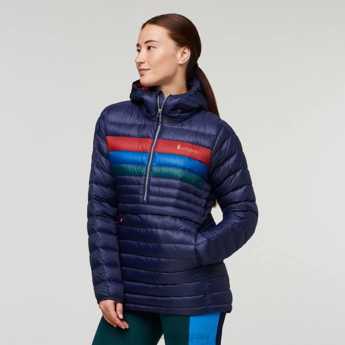 sudadera con capucha fuego down mujer Cotopaxi rayas marítimas 408R3 ropa