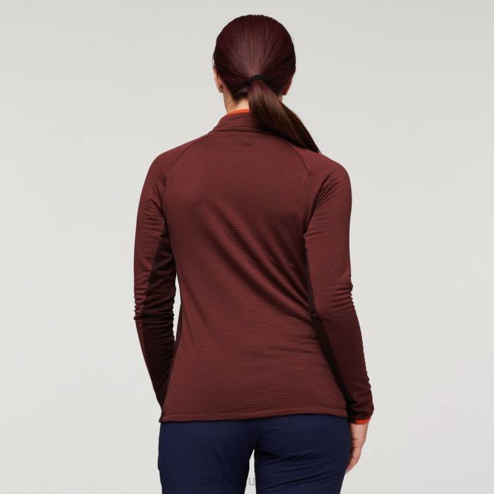 suéter otero de polar con media cremallera mujer Cotopaxi castaño/marítimo 408R24 ropa